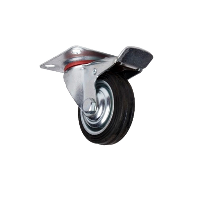 INDUSTRIAL CASTOR WITH STOPPER
