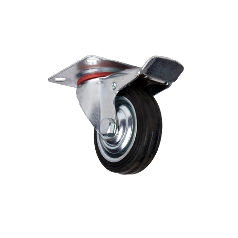 INDUSTRIAL CASTOR WITH STOPPER