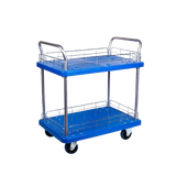 HEAVY DUTY TWO TIER TROLLEY