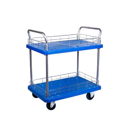 HEAVY DUTY TWO TIER TROLLEY