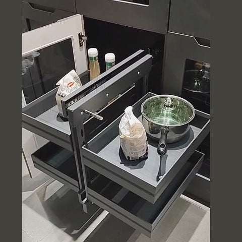 MAGIC CORNER BASKET WITH SOFT CLOSING M6010