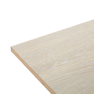 MDF BOARD WITH 1 SIDED LAMINATION - WASHED OAK