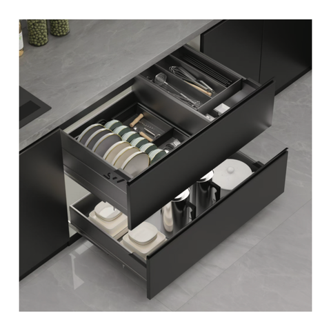 MULTIFUNCTIONAL PULL OUT BASKET WITH SOFT CLOSING (H210MM)