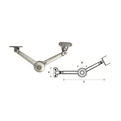 NSD38 CABINET FREE STOP SUPPORT STAY