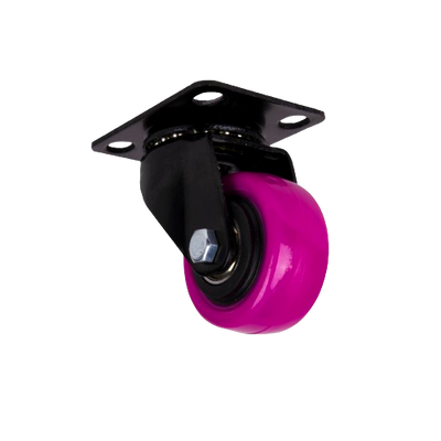 PU CASTOR – PINK - SWIVEL