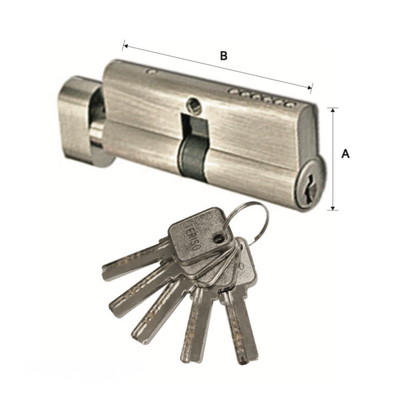 SINGLE CYLINDER WITH 5 COMPUTER KEY