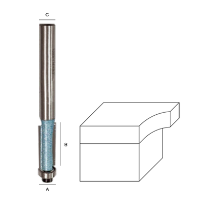 STRAIGHT BIT WITH ONE BEARING